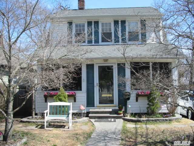 Great Location, Great Value!!! Charming Older Colonial With Beautiful Wood Floors & Oak Mouldings. Updated Kitchen & Baths. Screened In Front Porch With Wonderful Waterviews Of Mill Neck Creek Just Steps Away! This Is A Non Flood Zone.