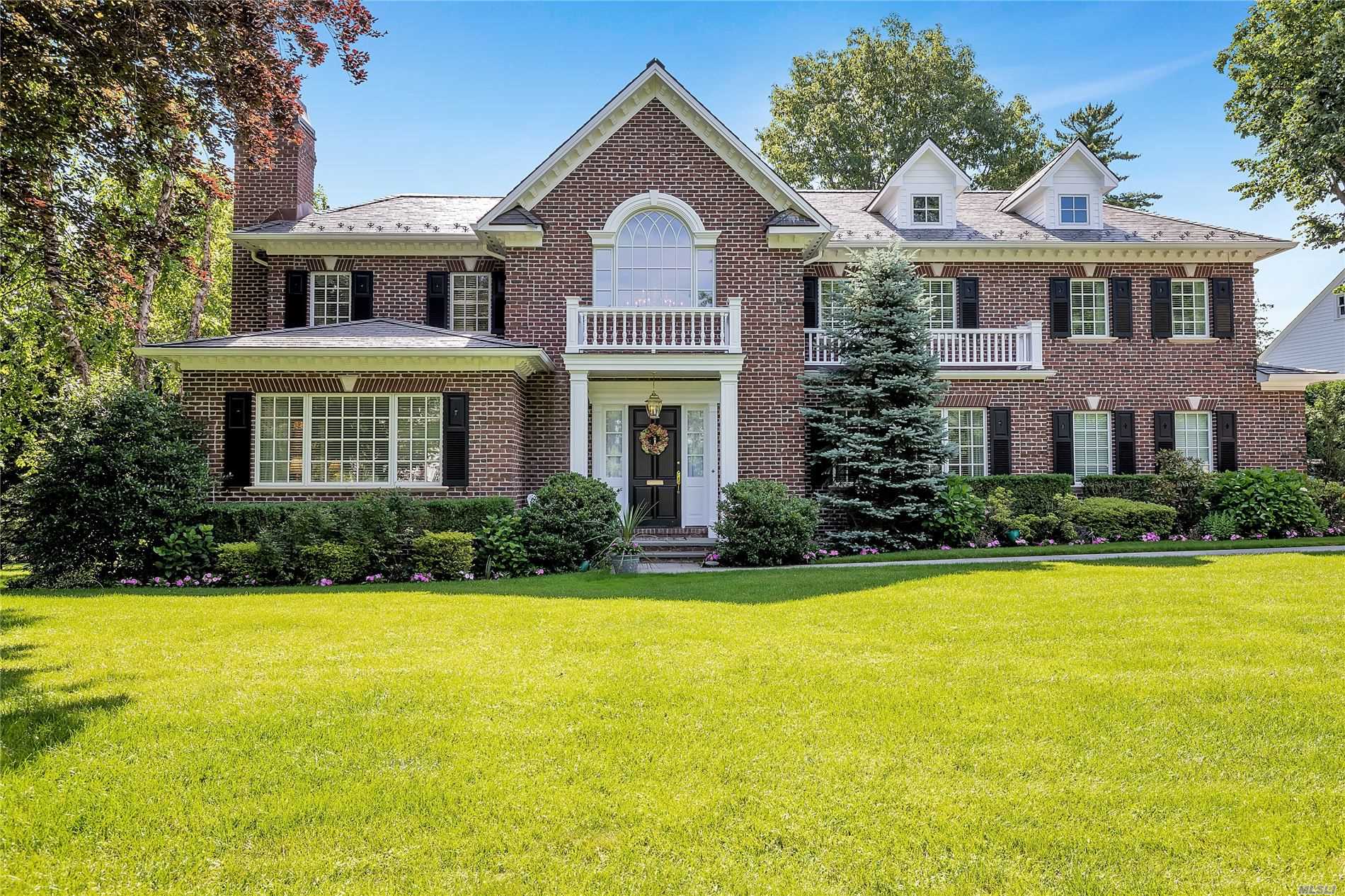 First Time ever on the market! Brick Center Hall colonial with 11 rooms, 5 bedrooms, 5 bathrooms, 2 car garage in the beautiful Village of Plandome. Center Hall Colonial, 2 Story Foyer, gourmet kitchen, wolf/subzero appliances, open to family room, back staircase