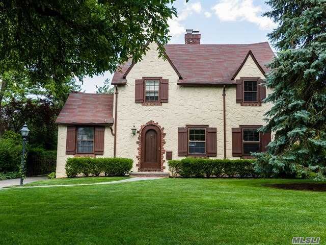 Old World Charm Abounds In This Three Bedroom Old English Tudor Set On Quiet Treelined Street In Plandome Heights. This Home Boasts Beautiful Architectural Detail Throughout. Hardwood Floors, Brick Fireplace, Finished Basement, And Lovely English Style Garden With Bluestone Patioand Igs Beautiful Landscaping. All Conveniently Located Near The Lirr And Town