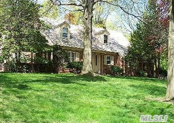 Classic Brick Walter Uhl Colonial Set Majestically On Just Shy Of 1/2 And Acre In A Private Cul-De-Sac. Foyer With Oversized Living Room W/Wood Burning Fireplace & French Doors To A Side Patio. Fdr, Eik, Bedroom & Full Bath On 1st Floor. 2nd Floor Includes Mbr & Master Bath & 1 Family Br & Full Bath. Full Basement W/High Ceilings. All New Windows. Expansion Possibilities.