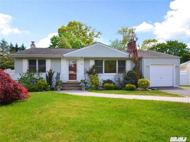 Perfection In North Syosset Minutes Away From Transportation & Shopping. Light & Bright Ranch With Hi Hats Galore, 2012 Kitchen & Updated Bath, Cac, In Ground Sprinklers, New Doors, Closets & Moldings- Beautiful Sun Room Off The Back Of The House. New Shed & Fencing- Hot Tub & Shed Are A Gift. Must See This Pristine Home On The Oversized 56X134 Property!!