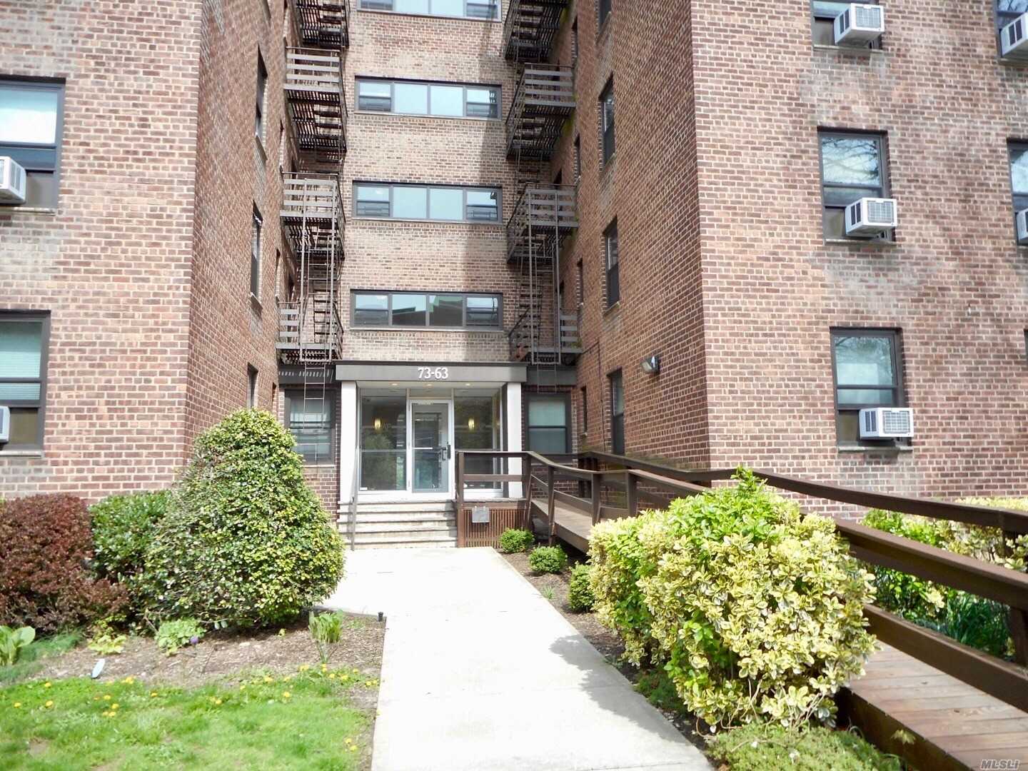 Great value to renovate this huge one bedroom coop in the beautiful Windsorpark ! Bright and sunny corner unit face east and south in the back of the building. Many closets. Low maintenance at $654 including cooking gas. New windows and two brand new ACs.Private parking lot available immediately for a fee. Walk to many buses and express bus. Won&rsquo;t last! Call or text to see it today! **Sold As Is**