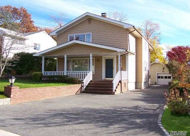 A Home With All The Nuances. There's A Fireplace In The Living Rm. A Formal Dining Rm, Den, Full Bath, Large Eik And A Laundry Rm On The 1st Fl. On The 2nd Fl: 4 Large Bedrooms And Another Full Bath. The Basement Can Be Divided Into A Family Rm And A Workshop. A Det. 1-Car Garage, Rear Deck W/ Awning, Inviting Front Porch, And Lots Of Closet Space Complete The Property.