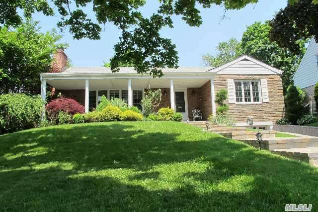 Fabulous South Facing Brick/Stone Ranch With Front Porch. Renovated/Vaulted Eik,  Sunny Brkfast Area,  Door Patio & Backyard. Three Bedrooms On Main. 4th Bedroom Or Office On Lower Level. Wonderful Lower Level Den. Central Air. Pillared Front Porch. Private Back Yard,  Near Town,  Shopping,  Transportation And Worship.