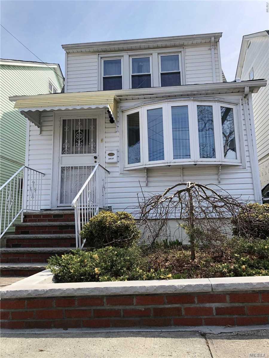 Move-In Condition, 2.5 Stories House With 4 Bedrooms/2.5Bath, Finished Basement With Separate Entrance, One Garage, Minutes To Kissena Park/Library/Supermarket/Queens College, Finished Attic.