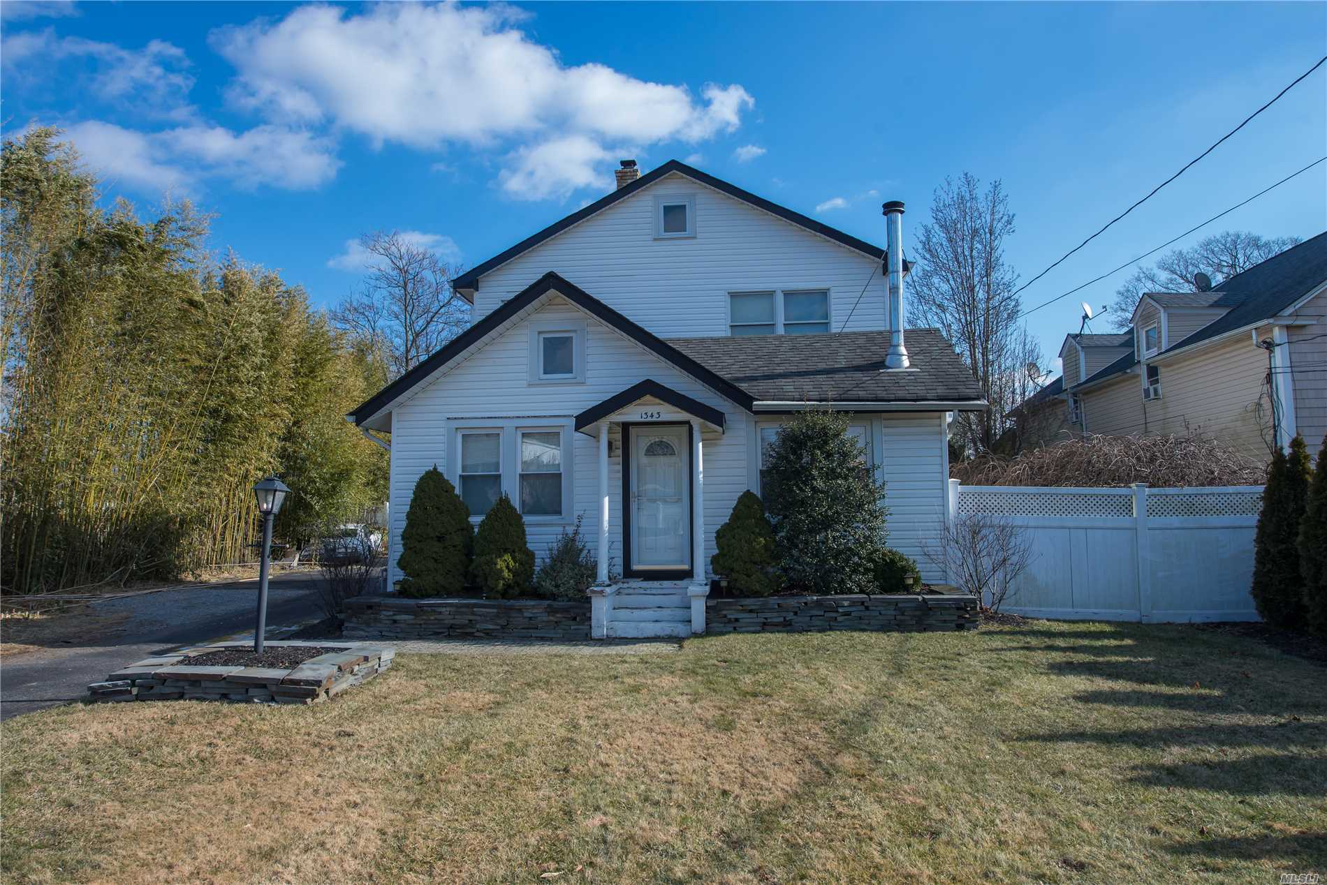 This Charming Colonial Offers Open Living Space, Large Living Room With Vaulted Ceilings, Updated Kitchen With Granite Counter Tops & Stainless Steel Appliances, Formal Dining Room, 2 Bedrooms And 2 Full Baths. Plenty Of Room For Mom. Park Like Property. Connetquot Schools