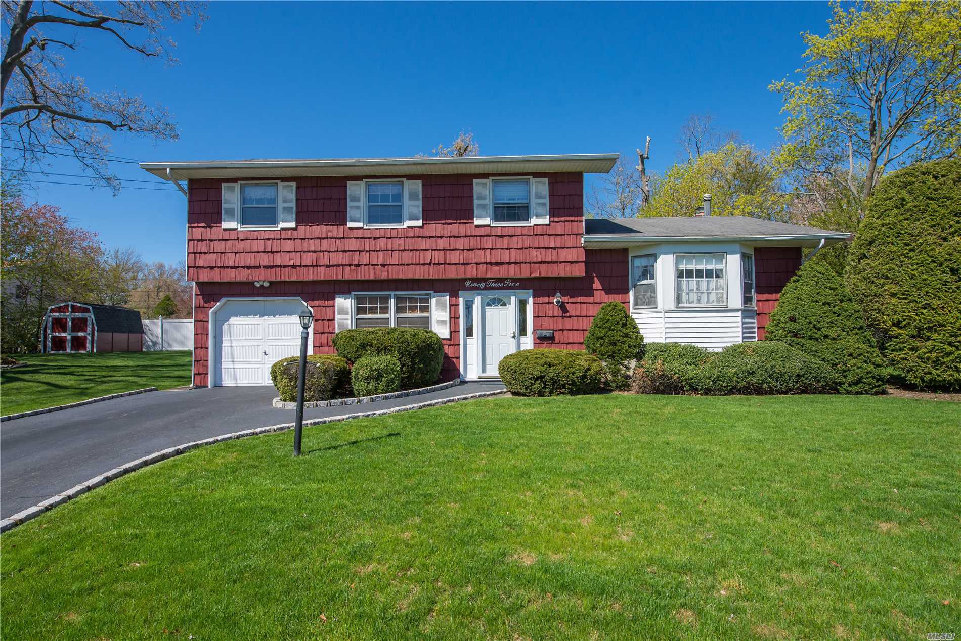 New To Market Split Colonial Offers Formal Living & Dining Room, EIK, Den w/Wood Burning Fireplace & Sliders to Manicured Grounds, Master Bedroom w/Fbth & WIC, 3 Add&rsquo;l Bedrooms & Full Bath, Hardwood Floors, Partial Basement, One Car Garage And Fully Fenced Property.