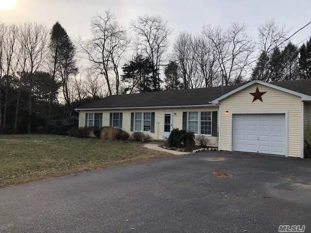 This lovely ranch is located right in the heart of Southold Town. Open concept kitchen, living, and dining. Master bedroom with private bath and walk-in closet. Full basement has high ceilings with great potential. Enjoy easy access to Jitney, LIRR, shops, beaches, wineries, just moments away.