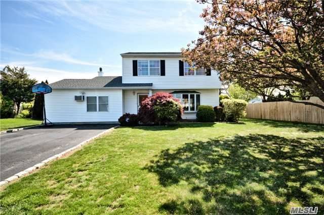 Mint Colonial Located In The Estates. Home Features Large Living Rm, Formal Dining Rm, Eik W/Quartz Countertop & S/S Appl, Den, And Large Storage Rm. 2nd Floor Offers Master Br W/Full Bth, Walk In Closet And 2 Additional Large Bedrooms. Backyard Is Entertainers Delight W/ New Deck! Close To Both Bellport And Patchogue Villages. Motivated Seller!! See Virtual Tour.