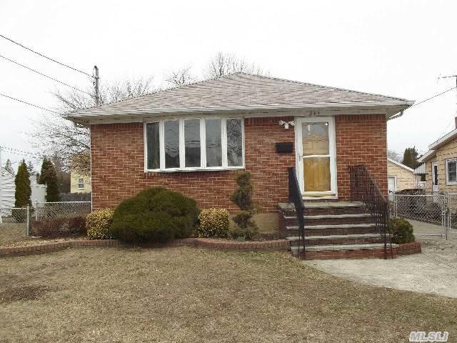 You Can Huff And Puff But You Won't Blow This House Down!  It's All Brick! Beautiful 3 Bedroom-One Bath Ranch Features New Windows-Ceramic Tile Flooring-Fabulous Basement With Outside Entrance-Take A Look-You'll Love It!