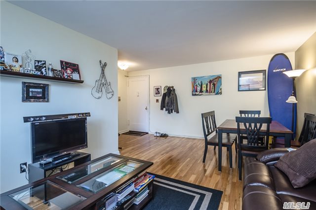 Spacious Large 1 Bedroom W/ Hardwood Floors Throughout. Updated Kit & New Bath. Lots Of Closets. Low Maintenance Includes All But Elec. No Pets Allowed. Walk To All Trains, Shopping, Churches. On Site Parking, 6 Laundry Rooms, Bbq Area & Storage Available. On Site Super & Mgmt. Maintenance W/Star $515 Mo.