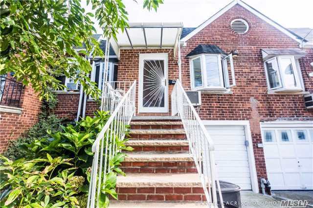 Nice And Bright One Family Brick House With Full Finished Basement, One Car Garage, Private Yard And Much More.Close To Schools, Transportation, Kissena Park And Shopping.