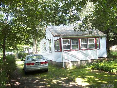 Not A Short Sale!  2 Bedroom 1 Full Bath Ranch With Kitchen, Dining Area & Living Room. Full Basement With Out Side Entrance.  Low Taxes! North Of Middle Country Road And With In Biking Distance Of Pine Lake And West Middle Island Elemtary School! 