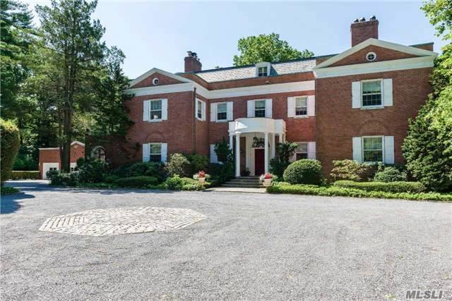 An Absolute Treasure. Historical & Magnificent Brick Colonial Manor Home Of Steel Designed By Renown Architect Bradley Delehanty On 4+Verdant Acres In Prestigious Estate Area, Surrounded By Specimen Perennials, Formal Gardens & Fountains. Gated Entry. 3 Story Home Suitable For Grand Entertaining. Master Ste W/His/Her Baths, Pool, B-Ball Court, Many Updates & More.