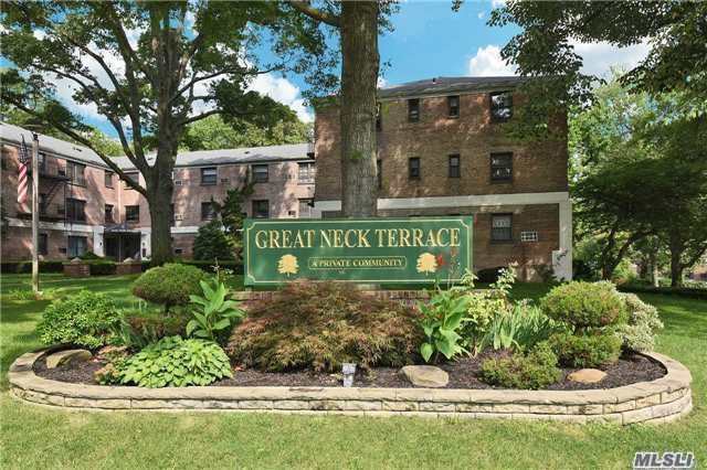 Beautifully Updated 2 Bedroom, Corner Unit In Desirable Great Neck Terrace On 1st Floor. Bright & Airy Feeling With Windows In Every Room. Kitchen Has Maple Cabinets. Gorgeous Hardwood Floors Throughout. Unit Comes With Rare Deeded Garage. Complex Features Pool, Playground, Basketball, Volleyball Courts & Party Room. Close To Shopping, Restaurants & Lirr.*Best Buy In Great!