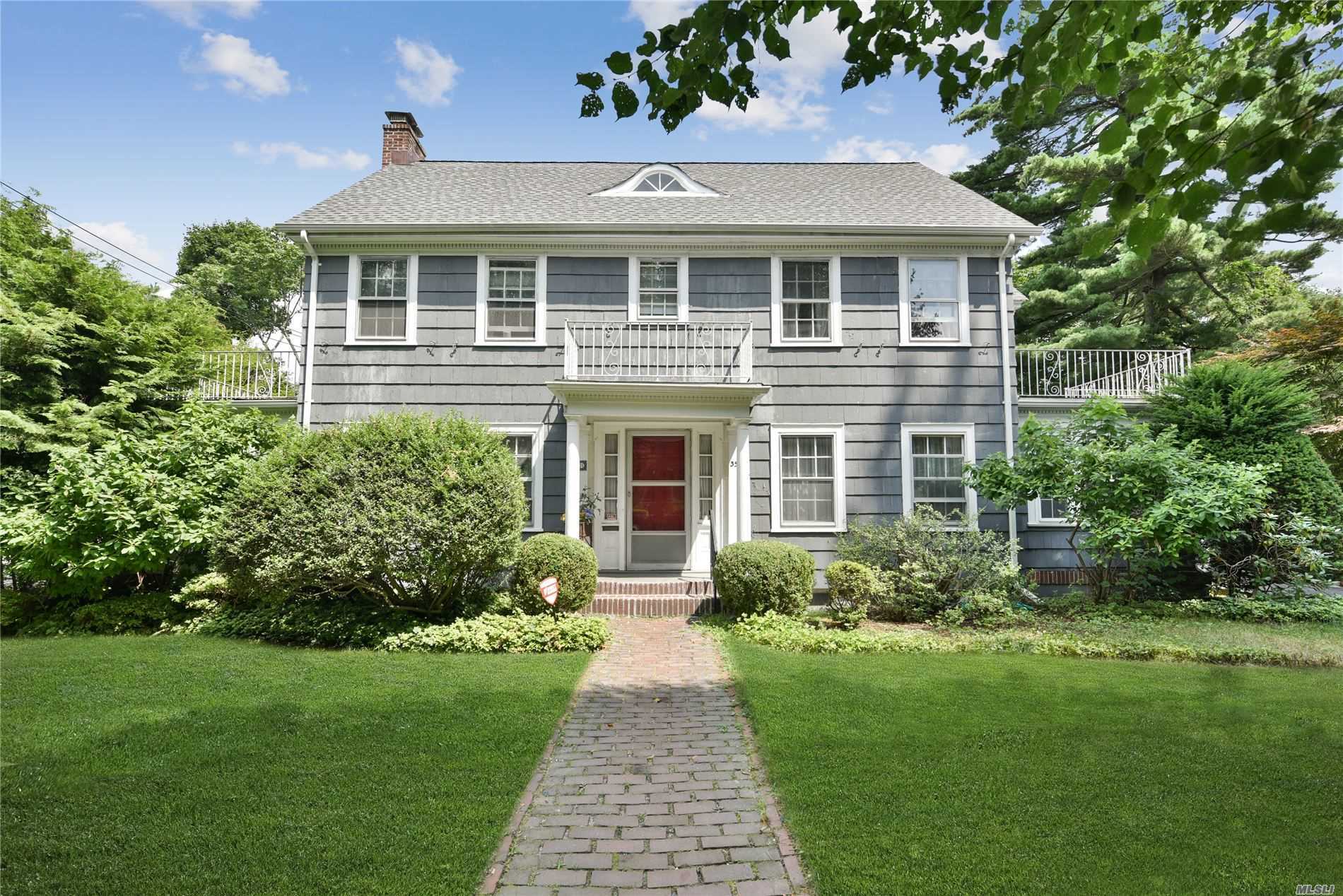 Sunny true center hall colonial on prime quite Kensington tree lined street. Large Living room, dining room with fireplace, den, study EIK, 5 bedrooms 3.5 baths with beautiful parklike property!