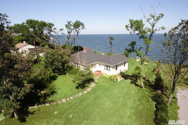Major Price Reduction,  Owner Motivated! Bring All Offers! Beautiful Totally Renovated Home With Brand New Bulkheading. Complete High-End Renovation. Gourmet Kitchen With Granite & Stainless Steel Appliances,  Coffered Ceilings Etc.. Amazing Unobstructed Views Of Long Island Sound !!