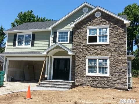 Stop Here. New Construction, 4Br, 3 Bath In Syosset Groves. 2 Story Entry, Open Floor Plan 1st Floor, Eat-In-Kitchen, Cherry/Granite/Stainless, Dining Rm, Living Room, Family Rm. W/Oversized Slider To Bk Yd., 3 Good Sz Bedrooms, Master Ste W/Lg Walk-In Closet, Laundry Area, Full Fin Basement W/Lg Closets And Open Areas, Cent. Vac.,2Car Heated Gar.