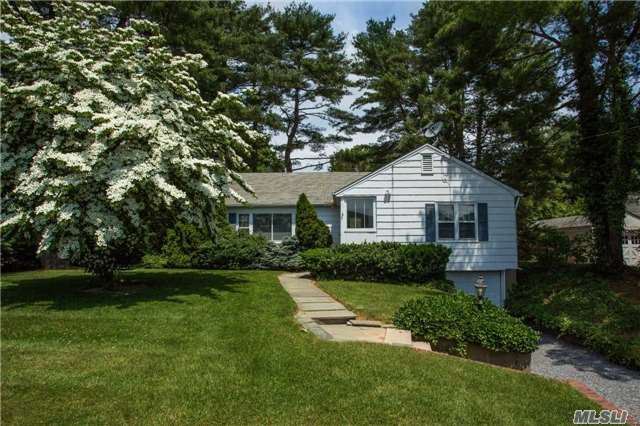 Great Opportunity In North Syosset. 3 Bedroom Ranch On .44 Acre Of Tree-Lined Street. Lr W/Fplc, Dr, Eik, Hardwood Floors, Cac. Full Basement Opens To 2 Car Tandem Garage. Private Yard With Patio And Covered Awning, Storage Shed And Mature Trees.