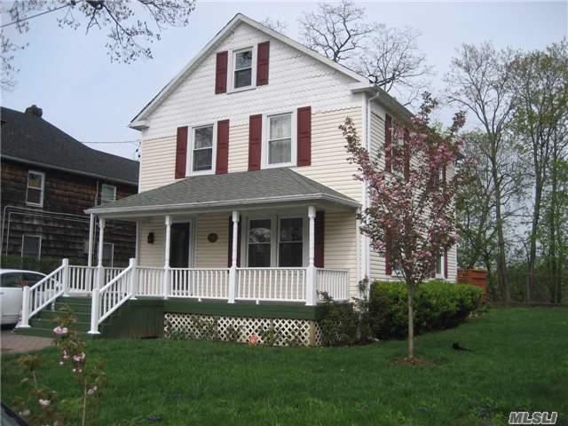 Bright, Sunny, Beautiful 3 Bedroom Colonial. Formal Dining Room, Formal Living Room, Large Eat In Kitchen, Big Deck Off Kitchen, Full Basement With Playroom, Office And Laundry Area. Lovely Yard, Roslyn Schools--Convenient To School And Playground, Easy Access To Lie/Ns, Restaurant, Shopping And Beaches.