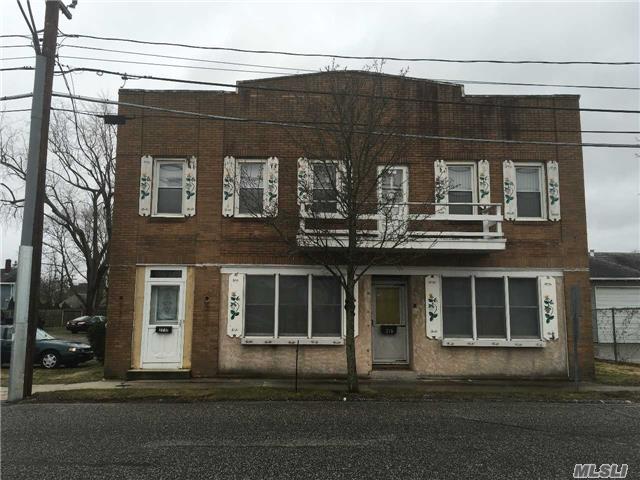 Located Right In The Heart Of Town, This Legal 2-Family Duplex Has Tons Of Potential For Investors As Two Rental Units. Two Floors Equaling Over 3400 Sq. Ft. Of Living Space- Separate Entrances For Each. First Apartment Is 3 Bedroom, 1 Bath, Second Is 2 Bedroom, 1 Bath. Owner Is Motivated. Sold As-Is. Currently Holds A Rental Permit. Needs Tlc On First Floor. Bring Offers