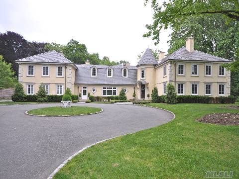 Spectacular 7 Bedroom European Villa. 4.2 Acres Of Serene Property That Overlooks The Phipps Estate. House Was Totally Rebuilt Approx 5 Yrs Ago. Enormous Master Suite W/ Huge His & Her Separate Walk In Closets. Radiant Heat Throughout The Entire 1st Flr. Fantastic 1K Sf Playroom W/ 12' Ceilings In Lower Level. Slate Roof, 6 Fireplaces. 2 Offices,Gym, 4 Car Garage