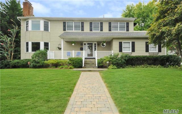 Pristine Green Home With Views Of Oyster Bay Harbor,  Solar Hot Water, Solar Electric, . Water Views From 3 Bedrooms And Lr. 2 Zone Ac, Baths With Marble/ Corian Counter Tops, Retractable Awnings, Mb With Private Deck  Overlooking Ob Harbor, 2 Car Attached Garage, Alarm, Inground Sprinklers.