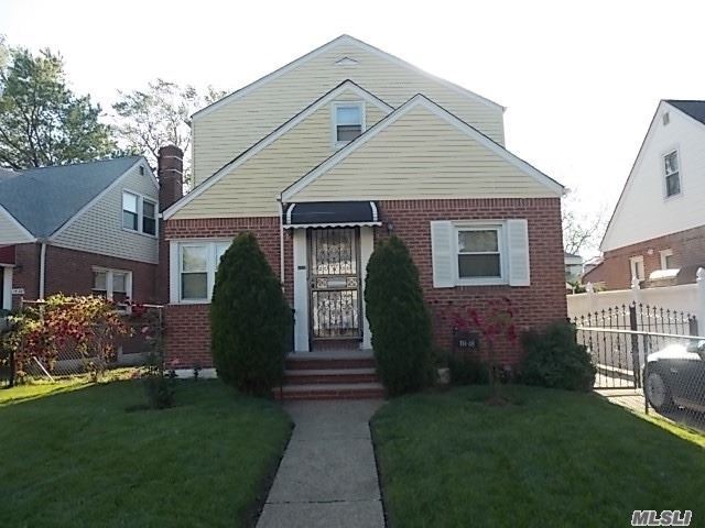 Beautiful 1 Family House In Cambria Heights Featuring 3 bedrooms, 1 Bath, Full Basement with High Ceilings, Detached Garage Roof 4 Years Old, Hot Water Tank 2 Years Old.