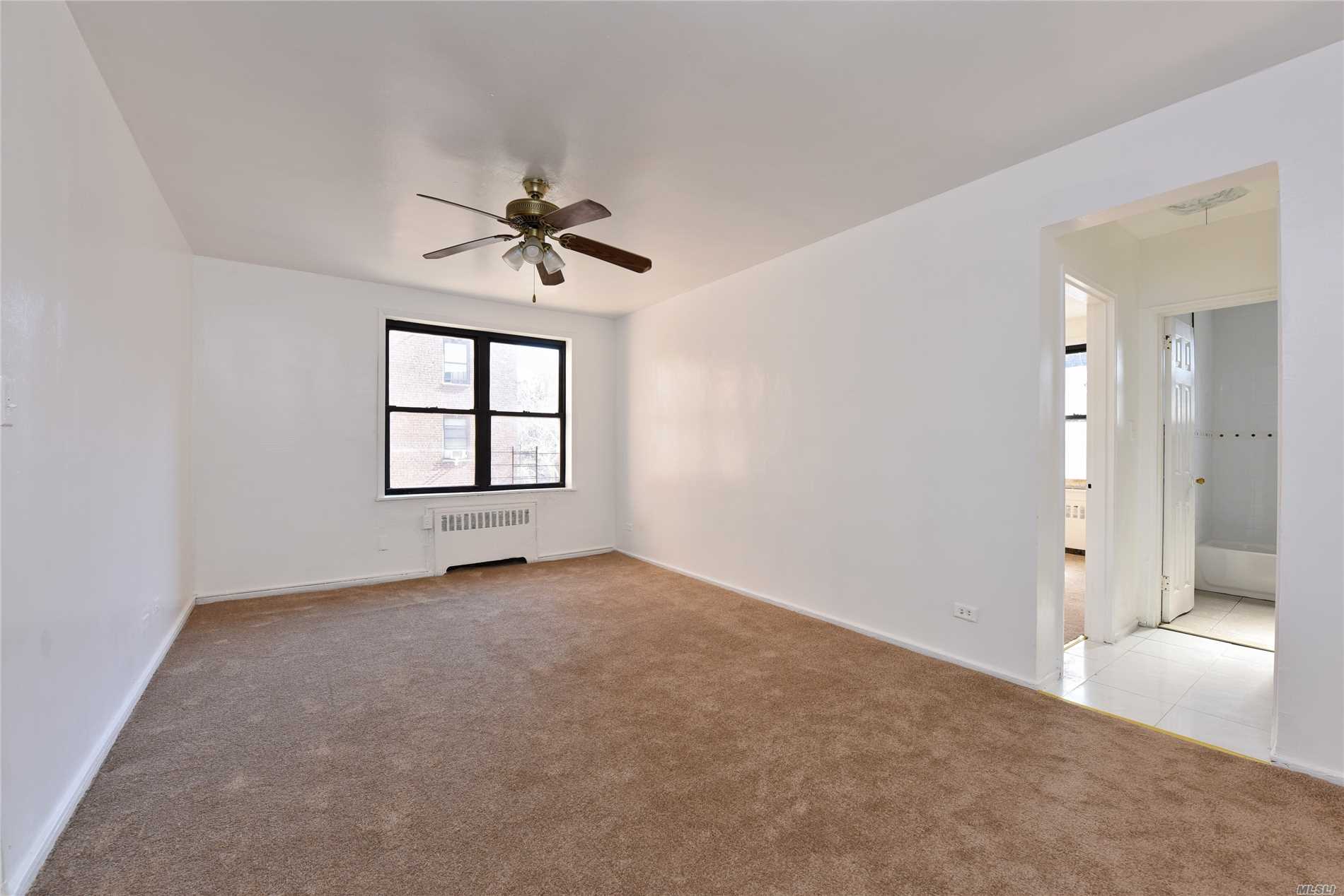 Bright 1Br Coop Unit, Rentable After 2 Years, No Flip Tax, Updated Kitchen And Bathroom, Lot Closets, New Carpets, Laundry Room And Recreation Room Are Available. Sale May Be Subject To Term And Conditions Of An Offering Plan, 2 Blocks To E, M, R Train, 1 Block To Bus Stop, Walk To Broadway, Close To Park, Post Office, School, Supermarket, Etc. All Information Deemed Accurate However Should Be Independently Verified.