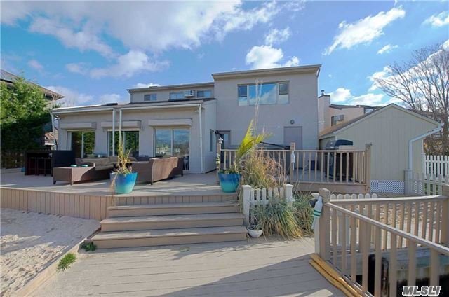 Beautiful Contemporary Home Sitting On Narraskatuck Creek, Only A Few Houses From The Bay With Amazing Views. A True Boater&rsquo;s Dream Home With Wide Canal, 100 Ft. Of Bulkhead & 45X25 Cut In Boat Slip, Great Eik W/Ss App., Large Glass Sliding Doors With Amazing Sunlight. Great Entertaining Backyard W/New Pvc Fence. All New Heating System, And Wood Floors In The Last Few Years!