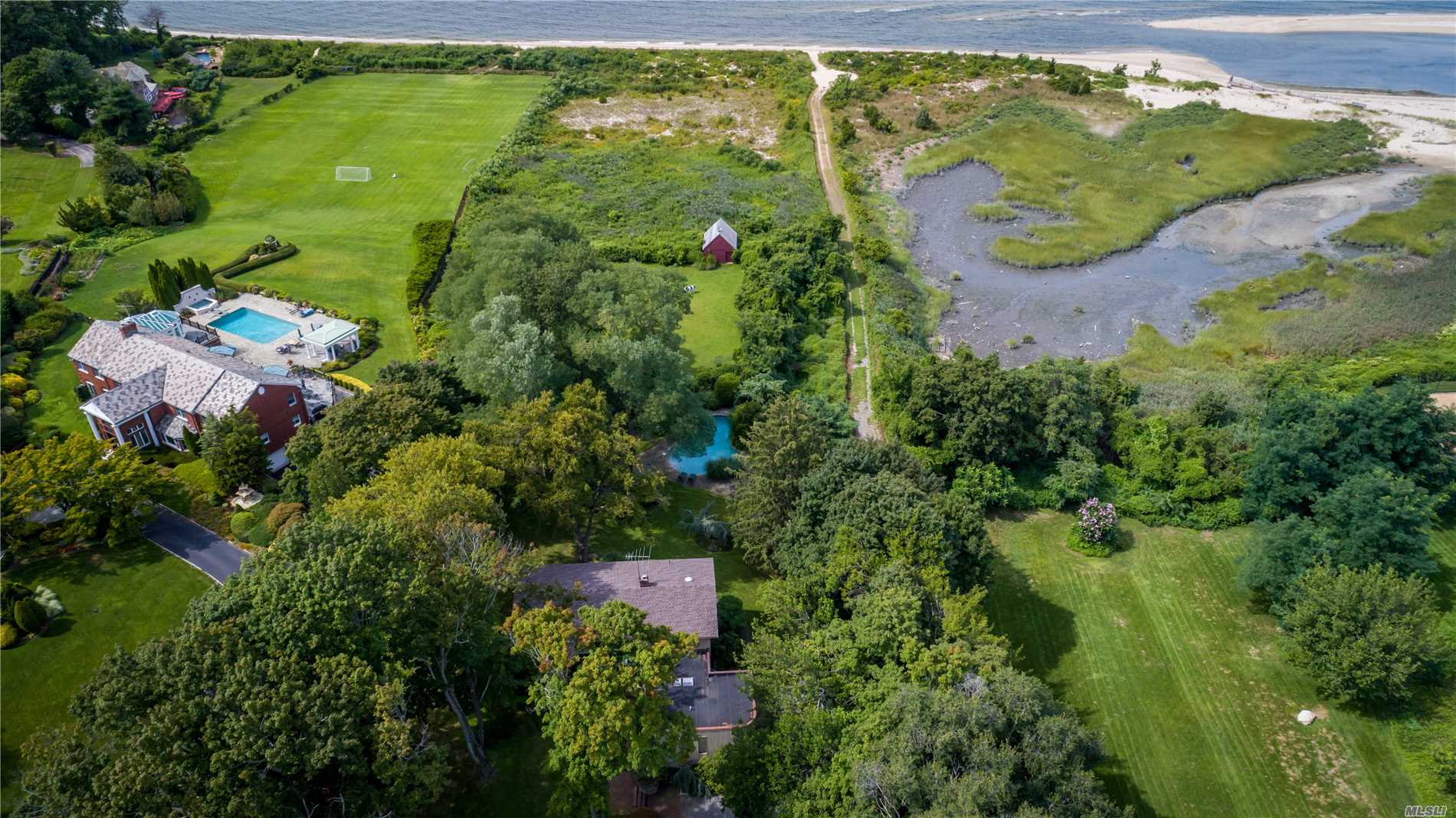 Loll Your Hours Away In This Unique & Wonderful Home W/Panoramic Views Of Li Sound & Endless Beach. Open Floor Plan Takes Advantage Of Fab Vistas. 2 Spectacular &rsquo;Steven Dubner&rsquo; Landscaped Acres W/Ig Pool Tucked Into The Landscape. Barn, Corral, Private Beach. 2 Adjacent Waterfront Acres Deeded To Sands Point Village As Greenspace. Views Forever.