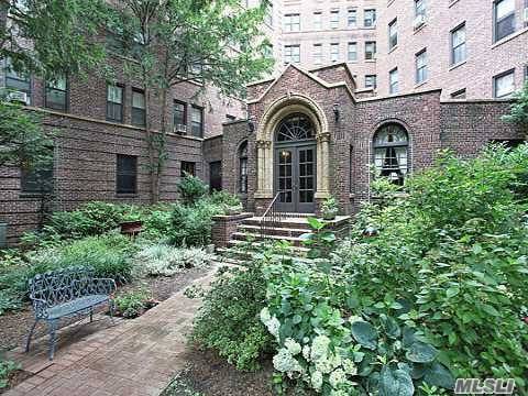 Beautiful Unit In Pre War Building Near Shopping, Gym, And One Train Stopto Penn On Express. All New Hi Hat Lighting, Kitchen W/New Kitchenaid Refridge & Dishwasher. Granite Island W/Sink, Breakfast Nook, Updated Bath, All Wood Floors, 4 Wic, Library, Garden Courtyard, Eastern & Western Exposure. 2 New Acs, Gas Cooking