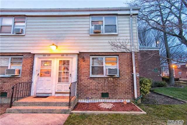 Garden Corner Duplex Unit With Extra Windows, Private Entrance With Back Yard Bbq, Washer/Dryer Allowed , .Granite Counter Top With Custom Made Bar Island/Wine Storage And Closet Organizer. Mints Away To Shopping Center /Park/Library/Bus Q27/88, Qm 5&8To Nyc, Requirement:Solo$65K Couple$82K. No Sublet, No Dog. 20%fliptaxpaybyseller. Low Maintenance Fee $543.School Ps46/Ms74 .