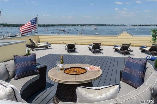 New Luxury Waterfront Condo Community For 62+ Offers Fabulous Views Of Manhasset Bay, Sunsets, Manhattan Skyline. Maintenance Incl: Heat, Flood Ins, Video Doorman, Gym, Rooftop Terrace W/Bbq/Kitchen/Bar, Dining, Firepit, Private Dock Assigned Garage Parking, Storage. Current Taxes Listed Have Been Successfully Grieved To $30, 000 And Will Take Effect April 2018