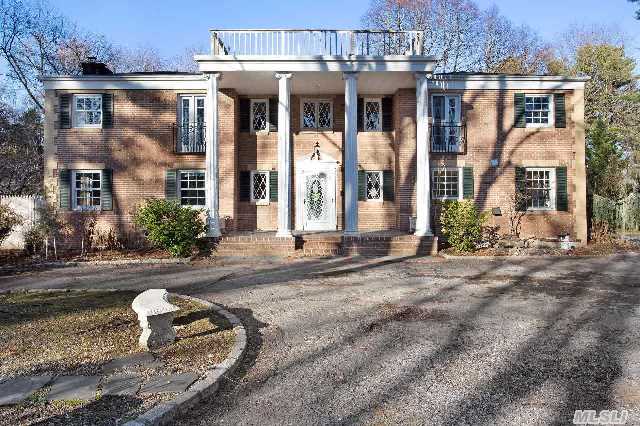 Classic Muttontown Colonial With Gracious Brick Facade And Entry Colonnade. Prime Convenient Location With Elegant Tree Lined Property And One Of The Finest Zip Codes Available! This Updated Home Reflects Modern Living And Finishes,  Yet Is As Comfortable As It Is Private. Great For Entertaining And Unwinding. Bank Owned,  Best Value In The Village!