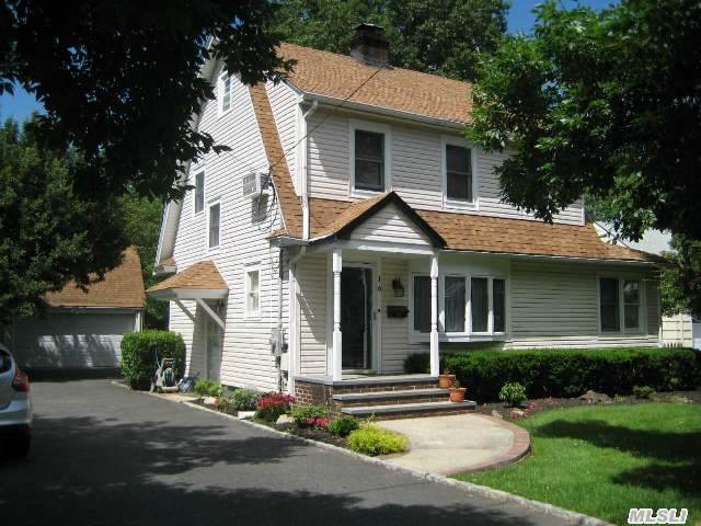 Move Right Into This Dutch Colonial W/4 Br, 2 Full Baths,  Walkup Attic Mid Block North Syosset Location,  Close To Trains,  Shopping And Restaurants. Kitchen Leads Thru Sliders To Large Backyard W/Deck. Ex-Lg 2 Car Gar. 200 Amps,  Vinyl Siding. Clean In/Out. Owner Motivated.