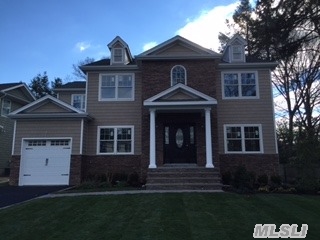 N.Syosset New Construction!Magnificent Mid-Blk 5 Bdrm/3 Bth Colonial.This Home Features Dbl Hgt Entry, Lvrm, Fdrm, Gourmet Eik W/Gas &Granite Isl Opens To Lg Fam Rm W/Fpl, Bdrm, Fbth, Pantry, Mudrm, Lndry & Garage.Spacious Master Ste W/Fbth&Jac, Lg Custom Closet, 3 Bdrms, Fbth. Exquisite Details!Lg Basement W/9'Ceiling.Village Elem, Sw Middle!Close To Lirr. Interior Pics Not Actual.