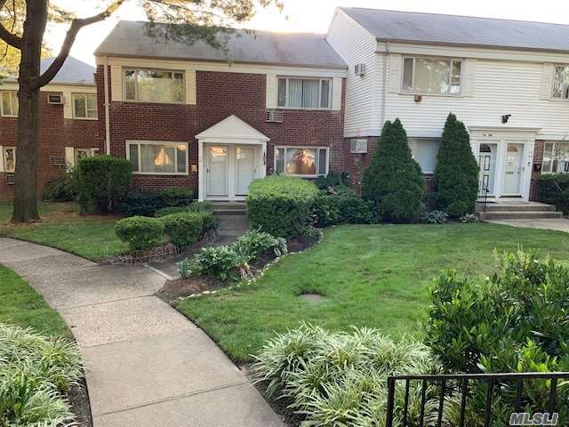 Desirable Bay Terrace Gardens,  Beautiful 2 bedroom, 1 bath Duplex with washer/dryer. Great outdoor patio for BBQ and entertaining.  Express Bus to NYC, Bus to LIRR, and Flushing. Walk to Bay Terrace Shopping Center/ restaurants etc... Can Join Bay Terrace Pool , walking distance. walk to Bay terrace waterfront Park with biking and walking paths.  Low maintenance includes Electric, water, heat, taxes , a/c, and dishwasher. Assigned parking spot only $20.