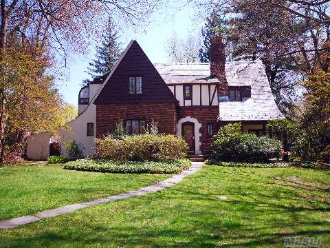 Impressive Old-World Brick Tudor With Contemporized Interiors- A Wonderful Balance Of Old And New. Sitting On Huge, Flat, Lush Property With A Private Back Yard. Great For Entertaining! Near Park And Lirr