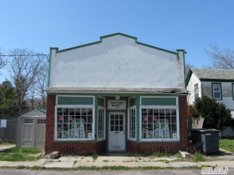 Formerly Kaplan's Market Neighborhood Grocery Store This Building Is Part Of The Rich History Of The Maritime Village Of Greenport... The Ideal Renovation Project For Special And Unique Home.  Lots Of Room - Greenport's Best Value.