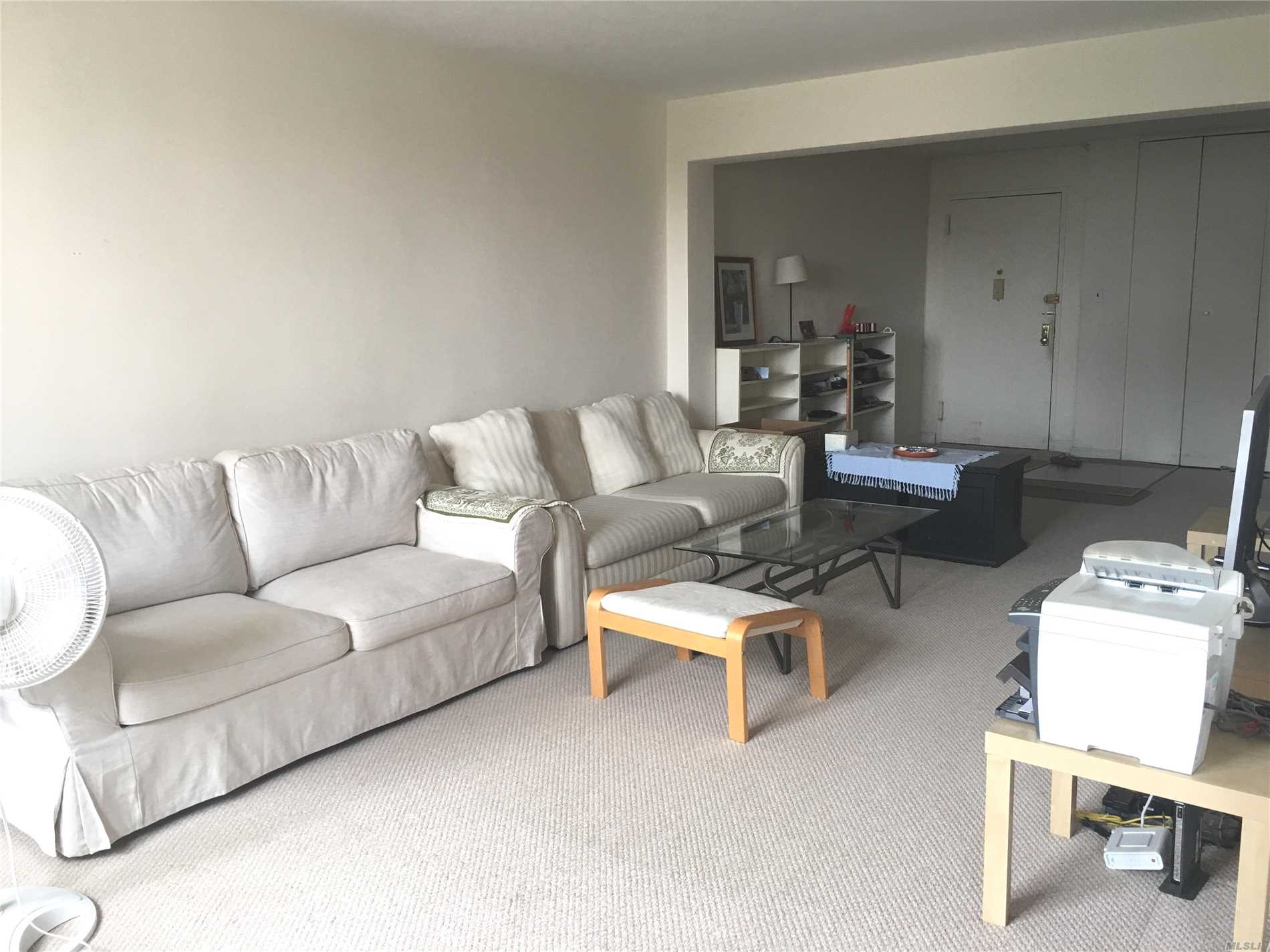 Location! Location! Corner Unit Formal 3 Br 2 Bth 1350Sf, Sunny Bright Excellent Condition. Garage Available $150 And Storage $40+ Primary Doorman Building, Half Block To #7 Subway, Lirr, Bank, Supermarket, Restaurant, Shopping...