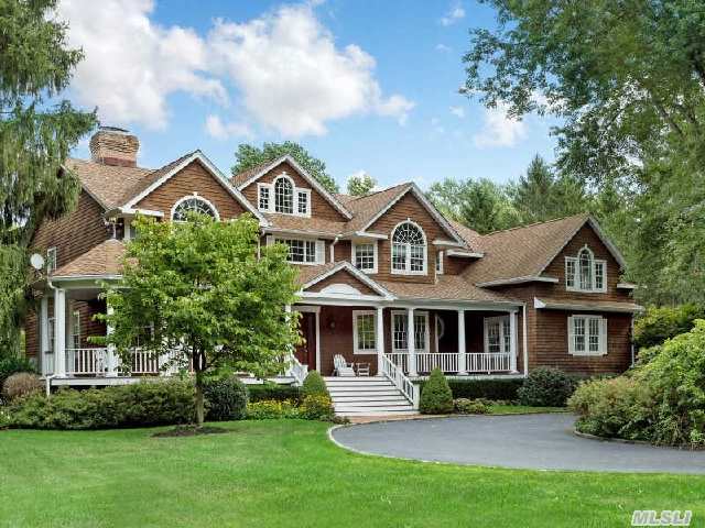 Country Living At Its Finest. Magnificent Center Hall Colonial Situated On Over 2 Acres Of Picturesque Property. 5+Brs/4.5Bths,  Gourmet Eik,  Custom Wood Floors & Mouldings,  3 Fplcs,  Huge Media Rm,  Gas Heat & Cooking. Too Much To List!