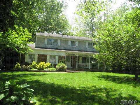 Wonderful 5 Bedroom, 2.5 Bath Colonial W/Full Finished Basement On Beautiful 1/2 Acre! Lr W/Fireplace, Hardwood Floors, Pella Windows, Newer Cac, Roof & Cedar Siding 10 Years Old, Cesspool 2 Years Old, Newer Driveway W/Cobblestone, Beautiful Property W/In-Ground Gunite Pool, Igs, Shed, & More! All Located On Quiet Cul-De-Sac! A Must See! 