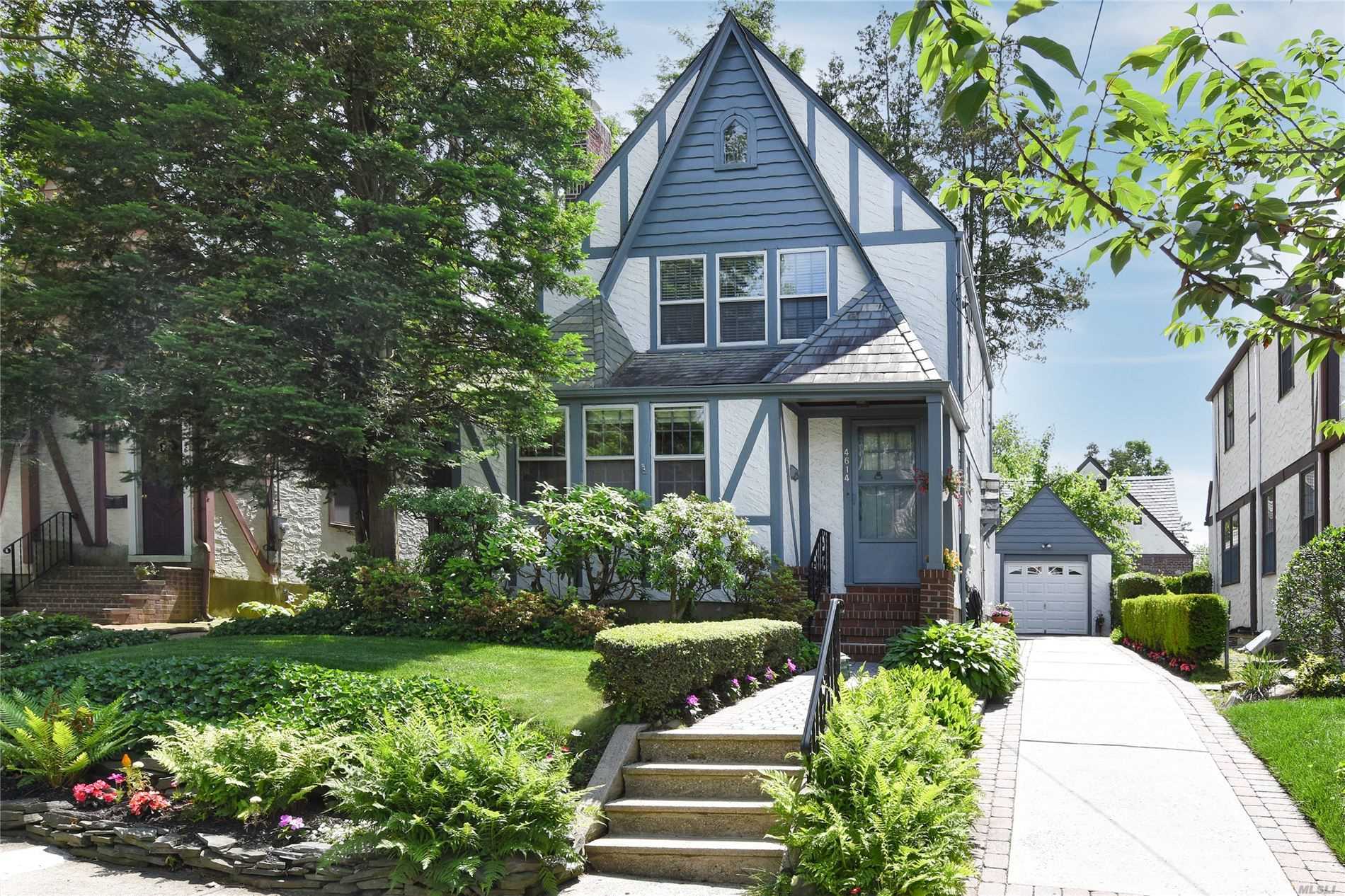 Great Neck Warm & Stately Tudor on lovely tree lined street. ***Taxes Only $8042 without Exemptions***House boasts original Stained Glass Windows, Wood Burning Fireplace, Newly refinished Hardwood floors. All rooms freshly painted. Lots of Natural Light & Old World Charm. Gorgeous & Tranquil Backyard. Close to Shopping, Parks, LIRR. Park & Pool district. Renowned Great Neck South Schools.