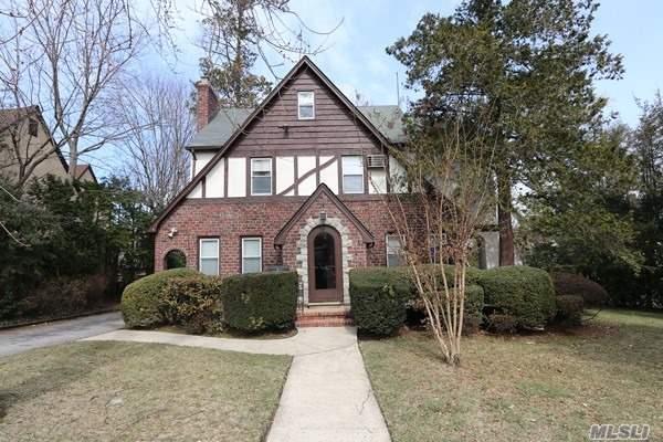 Charming Sunny Brick Tudor On Beautiful 80X100 Treed Line Property. Lovely Entry Hall - Lr- Dr-Den With Skylight & Beamed Ceiling Plus Office & 1 Half Bath. 2nd Floor 3 Bedrooms, 2 Full Bath. Large Expansive 3rd Floor With 3 Windows & Full Basement 1/2 Bath, Lovely! Close To Shopping, Houses Of Worship & Allenwood Park.