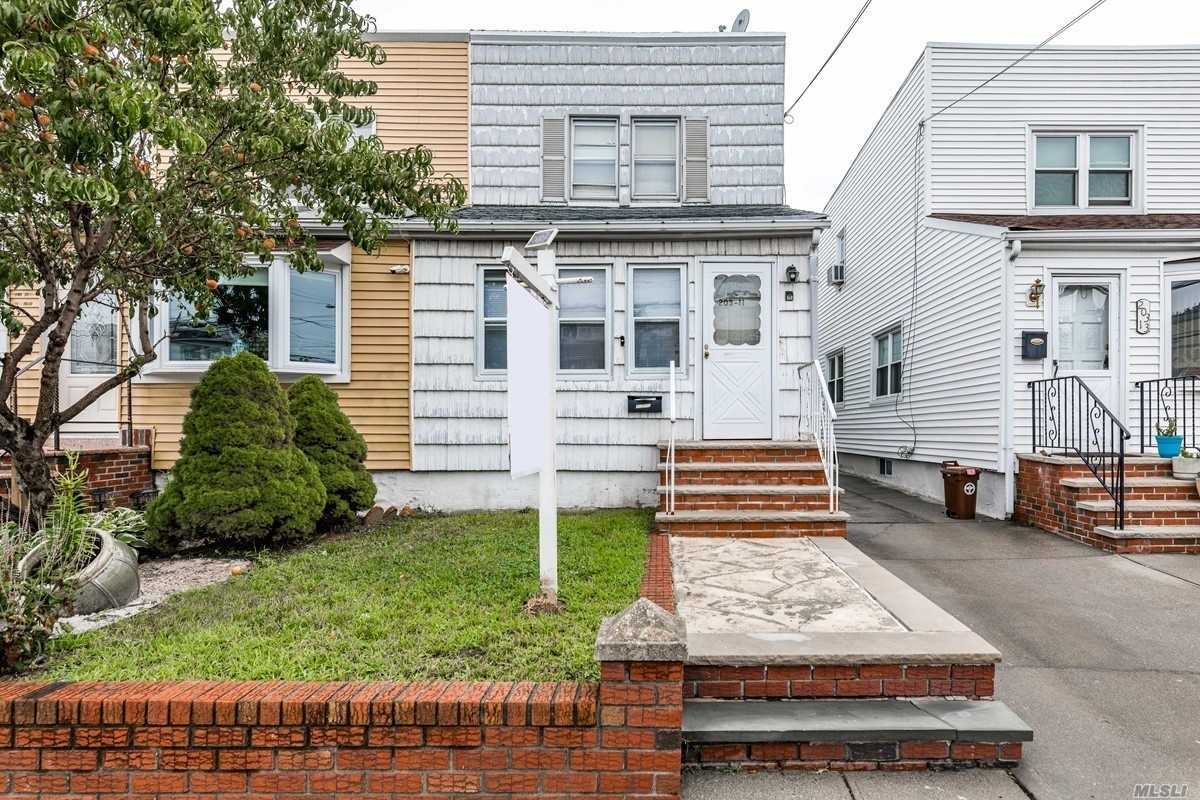 Get into NE Queens best school district at an affordable price! This 3 bedroom, 2 bath colonial is sturdy and ready for your creative updating to make it your own. 3 zone gas heat, great yard, great major components, only cosmetic needed- will not last! P.S. 159 & I.S. 025.