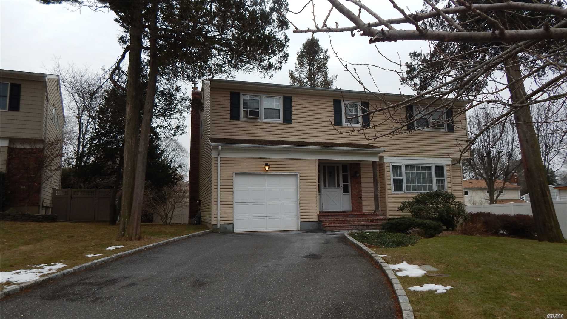 Great Value!!, Spacious 4 Br Colonial Home In North Syosset, Hardwood Floors, Gas Heating &Cooking, Den With Fireplace And Sliding Door To The Deck, Igs, House Sold As-Is Condition, Quiet Location, Cul-De-Sac