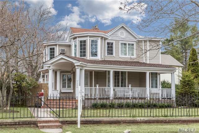 Charming North Syosset Village, Vintage Victorian, Classic Front Porch, Lg. Deck And Patios,  Updated Anderson Wdws, Heat & Electrical System, Refinished Hardwd Flrs, Freshly Redesigned Color Scheme, Mstr W/Pvt Bath, 75X120 Lot, 2 Rm Attached Suite W/Ose , 4 Brs Up W/2Bths 2.5Car Detached Garage... Walk To Town & Lirr, Yesterday's Charm With Today's Necessary Updates