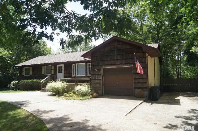 Privacy Awaits- Secluded 3 Br Ranch Sits On 1 Acre.  Hardwood Floors Throughout.  Cac,  30 Year Roof,  New Gutters,  Freshly Painted.  Full Basement And  A Deep 1 1/2 Car Garage Afford Plenty Of Storage Or Expansion.  Come See For Yourself.Taxes W/Star $7421