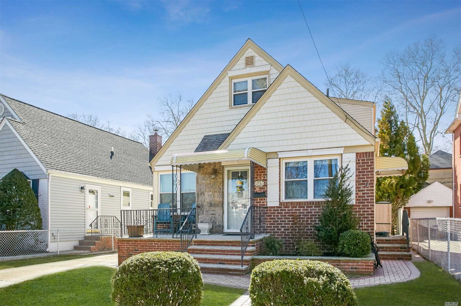 Bright, clean 4 BR, 2 full bath Cape in desirable area of Flushing North. Nice sized rooms, with two beautiful baths, meticulously cared for, move right in! Spacious yard, 3 car driveway, near shopping & transportation.